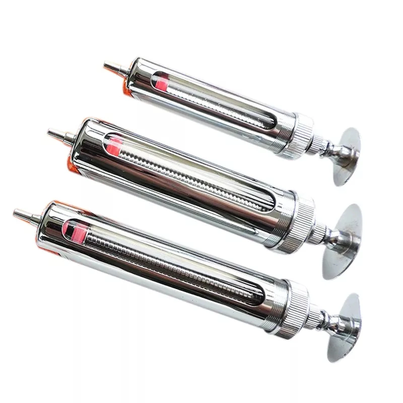 Factory Direct Supply Animals Medical Multiple Capacities 30ml Excellent Quality Metal Syringe for Veterinary and Animal