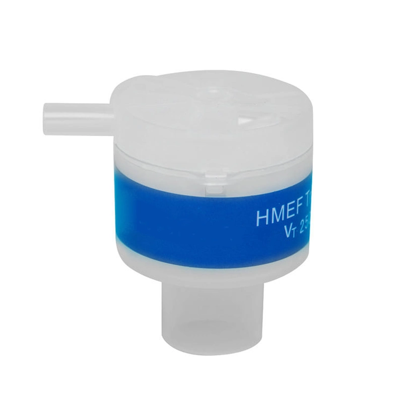 Medical Consumables Breathing Bacterial Smart Hme Filter with Oxygen Port