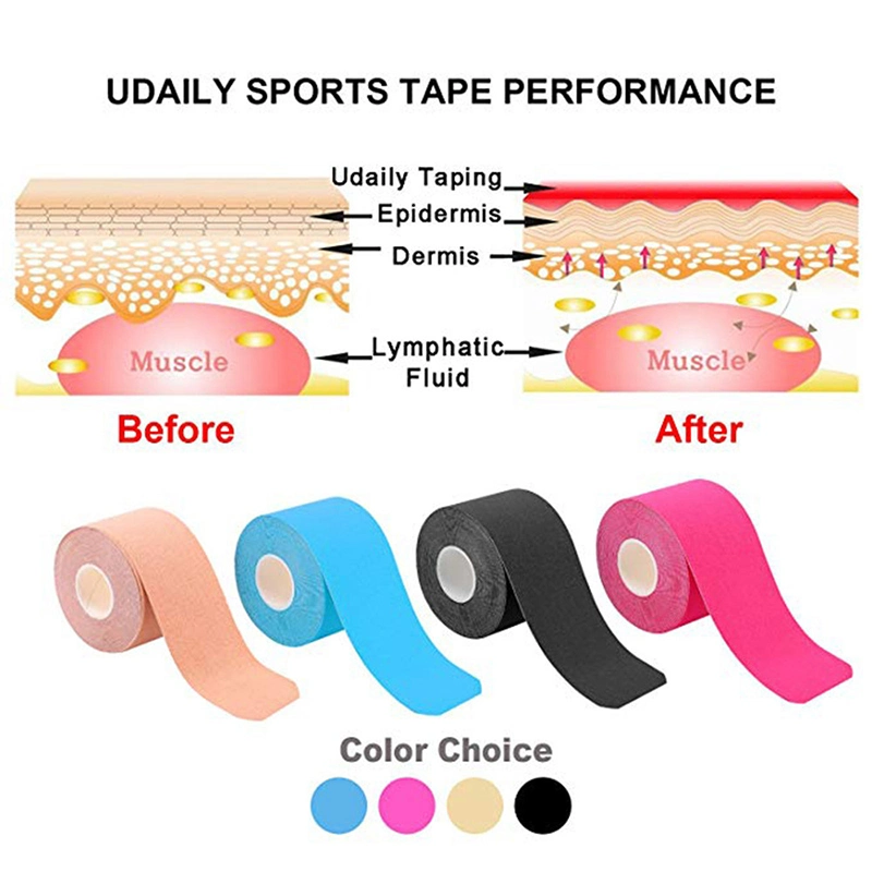 Breathable Waterproof Cotton Elastic High Performance Therapy Muscle Athletic Kinesiology Sports Tape