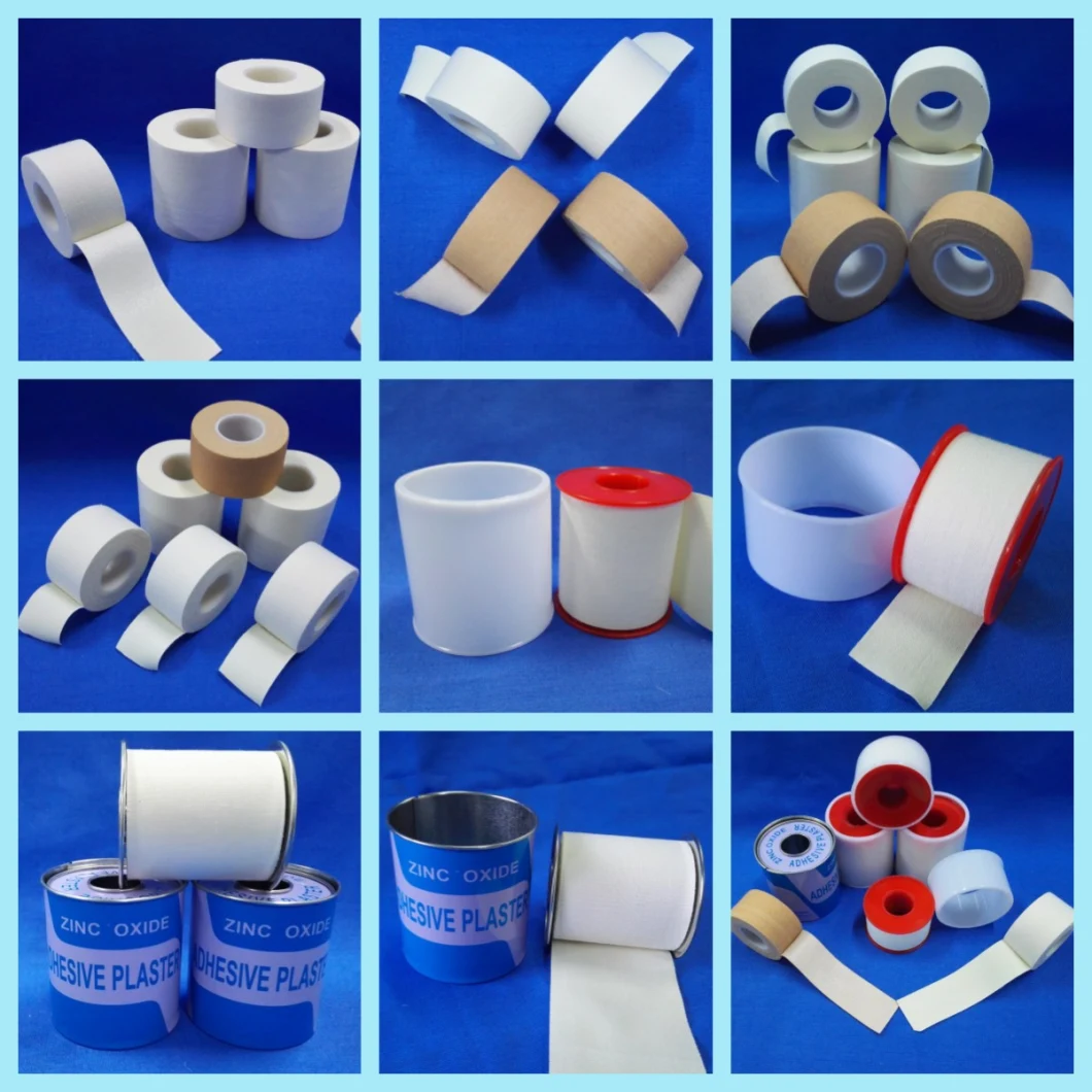 Adhesive Zinc Oxide Plaster Tape with Tin Package