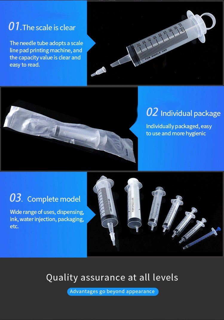 Luer Lock Glass Syringe Luer Lock 1ml Syringe with Packaging