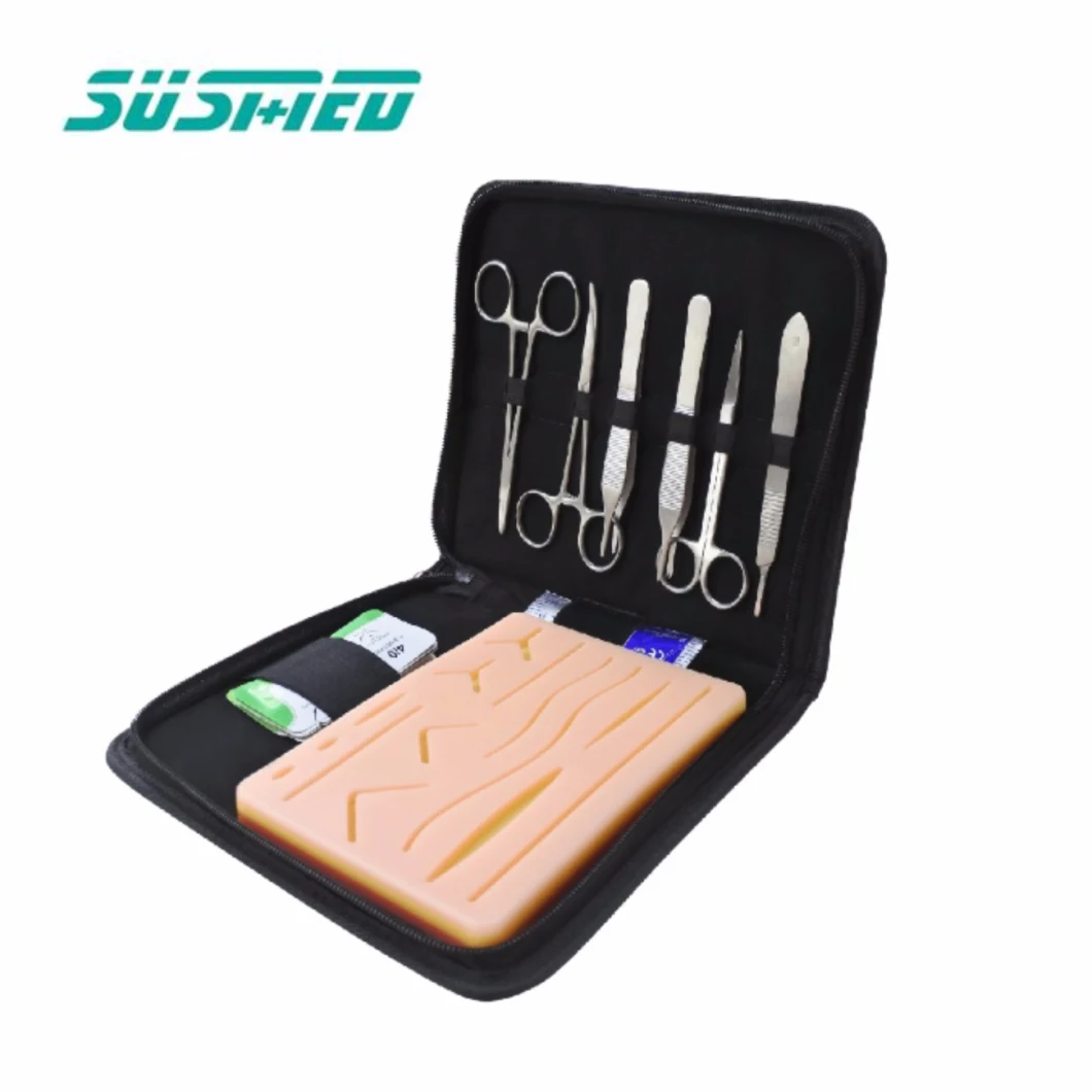 Suture Practice Kit for Medical Surgical Suture Training with Blade