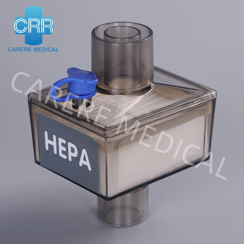 Medical Machine Medical Products High Efficiency BV Filter Disposable HEPA Filter Hmef Filter Bacterial Viral Filter with Gas Sampling Line Port