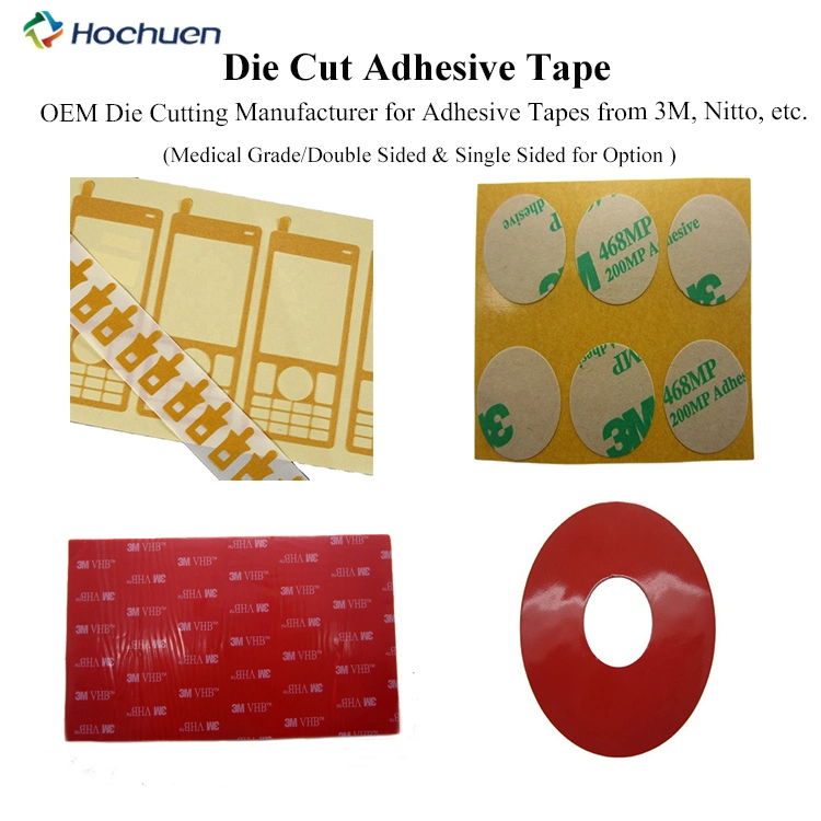 Die Cutting 467MP 468MP Round Square OEM Die Cut Strong Adhesive Medical Tape