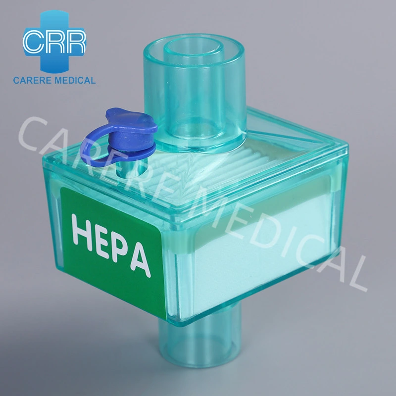 Medical Machine Medical Products High Efficiency BV Filter Disposable HEPA Filter Hmef Filter Bacterial Viral Filter with Gas Sampling Line Port