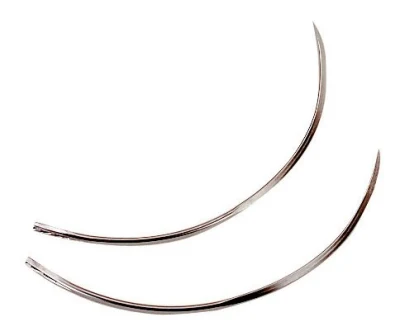 Agujas de sutura, aguja de sutura de cirugía veterinaria duradera Aguja de sutura médica de acero inoxidable para veterinaria
