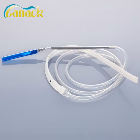 Tubo de drenaje de canal redondo de silicona desechables de uso médico