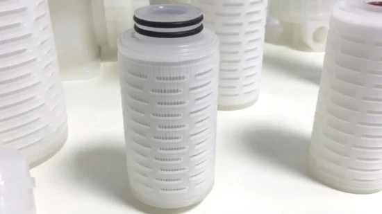 Cartucho de filtro Fabricante OEM 0.1 0.22 0.45 Micron Pes Filtro de cartucho plisado para la industria médica Alimentos y bebidas Medicina Textil con tapa plana DOE