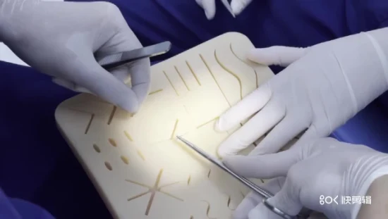 Almohadilla de práctica de sutura de piel multiusos Espuma viscoelástica duradera Entrenamiento de habilidades quirúrgicas médicas